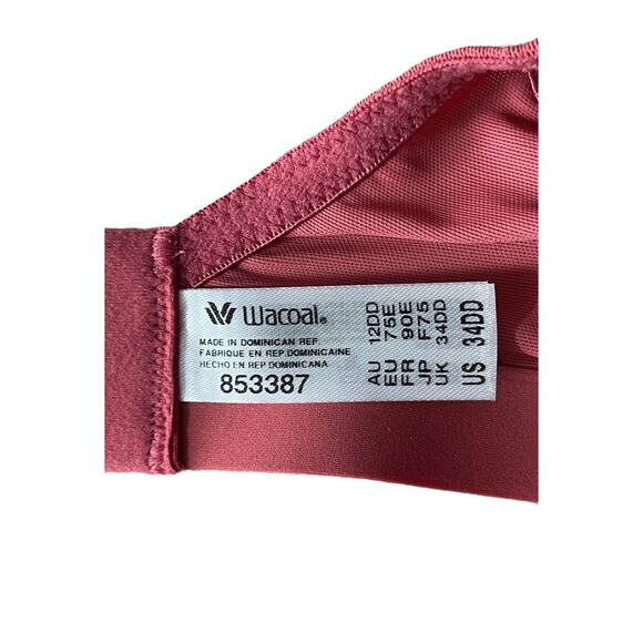 Wacoal t-shirt Bra 853387 Shape Revelation Shallow Top size 34DD 34E - Picture 4 of 6